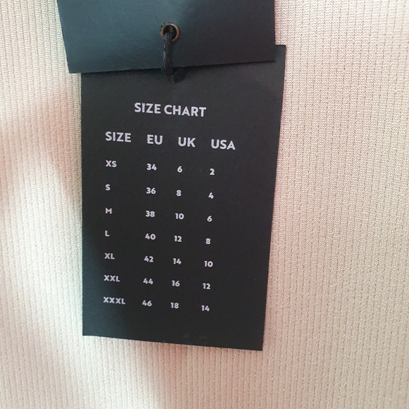 Beautiful Bodycon Midi dress  mesh sheer detail beige size 6 cotton - Picture 4 of 4